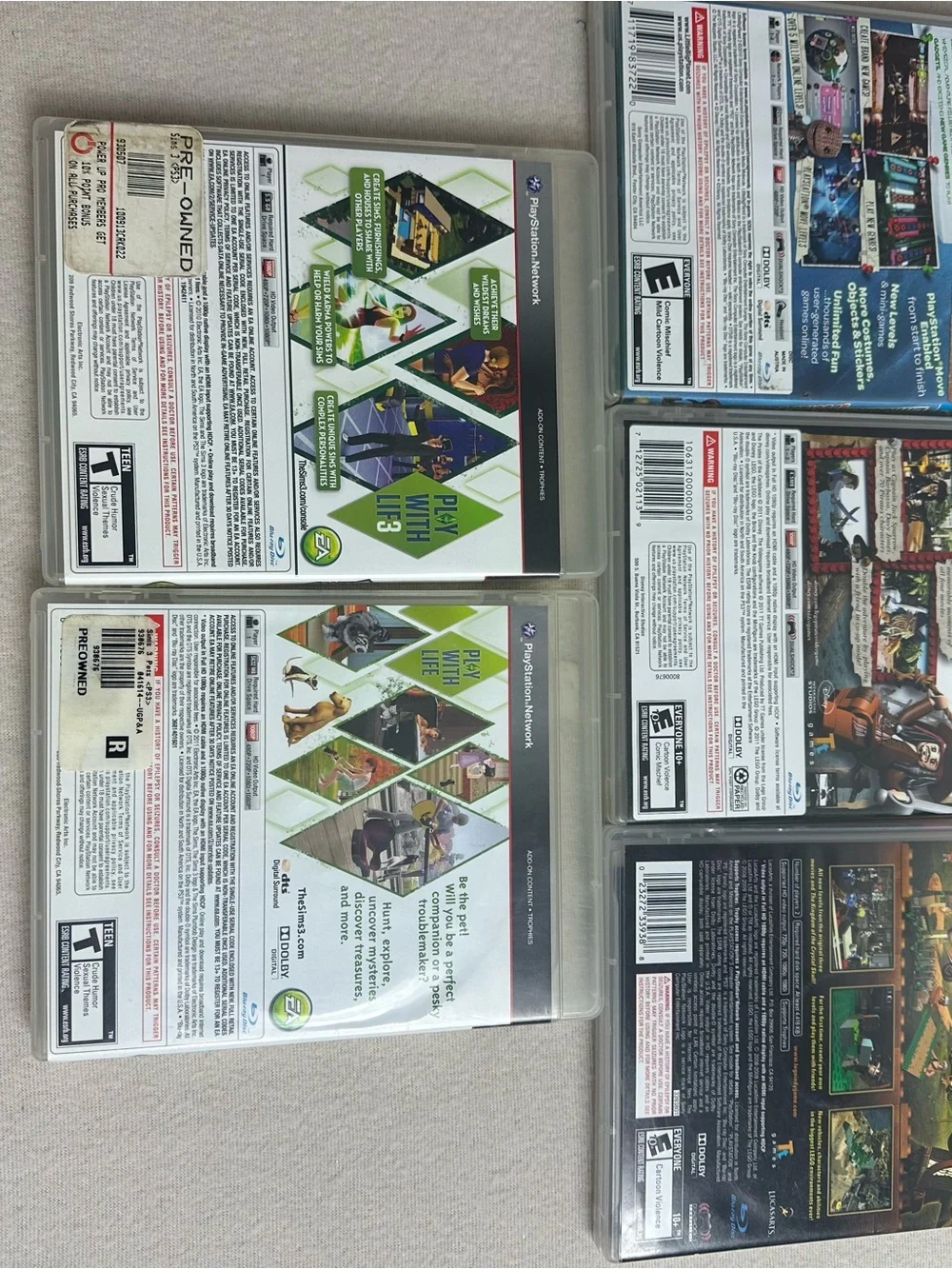 Lot of 5 PS3 games: Littlebigplanet 2, Lego pirates 2…….